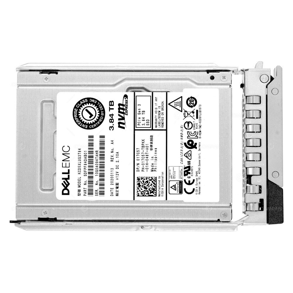 17C57 G14  DELL NVME SSD 3.84TB U.2 PCIE 3.0 X4 2.5" SFF FOR DELL POWEREDGE G14